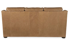 Winston 91 Inch Single Back "Wall Hugger" Traditional Power Three Cushion Leather Sofa