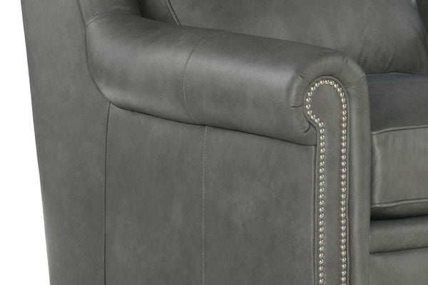 Winston Leather Power "WALL HUGGER" Pillow Back Living Room Reclining Chair