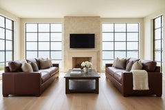 Wyatt 103 Inch Grand Scale Contemporary Deep Seat Leather Sofa