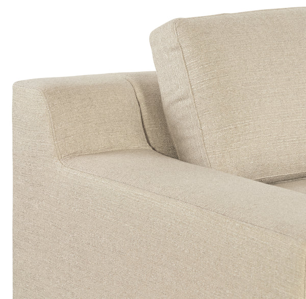 Elin 97 Inch "Quick Ship" Fabric Upholstered 2 Cushion Sofa