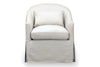 Image of Xena "Quick Ship" Slipcovered Swivel Accent Chair - Out of Stock Until 08/30/2024