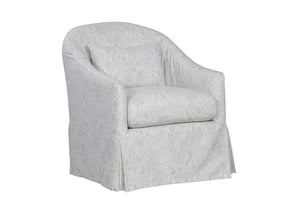 Xena Saxony "Quick Ship" Slipcovered SWIVEL/GLIDER Accent Chair