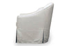 Image of Xena "Quick Ship" Slipcovered Swivel Accent Chair - In Stock