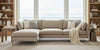 Image of York Two Piece Contemporary Fabric Sectional Sofa
