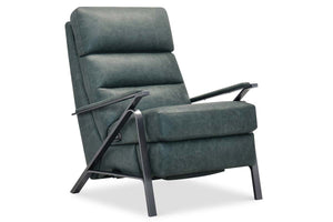 Zander Lake Dual Power "Quick Ship" Leather Modern Recliner