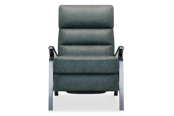 Zander Lake Dual Power "Quick Ship" Leather Modern Recliner