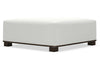 Image of Annie 44 Inch Square Fabric Bench Ottoman Coffee Table