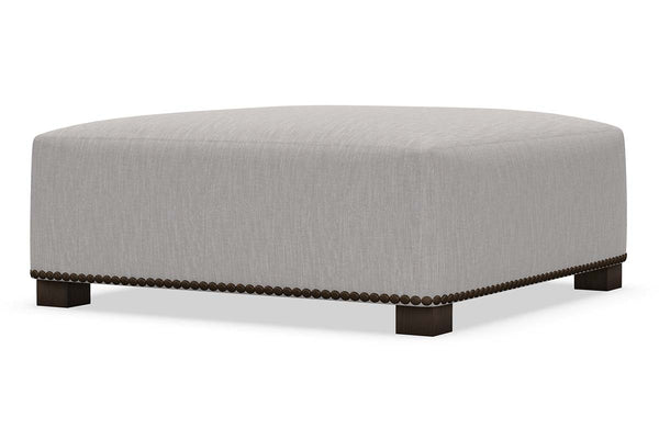 Annie 44 Inch Square Fabric Bench Ottoman Coffee Table