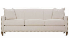 Austin 84 Inch Tight-Back Fabric Sofa With Accent Nails