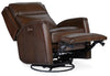 Image of Avalon San Marco Leather "Quick Ship" Swivel/ Glider Power Recliner