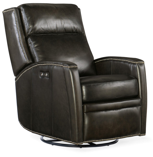 Avalon Trinita Leather "Quick Ship" Swivel/Glider Recliner