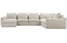 Elena Modern Sectional With Seat Level Ottoman