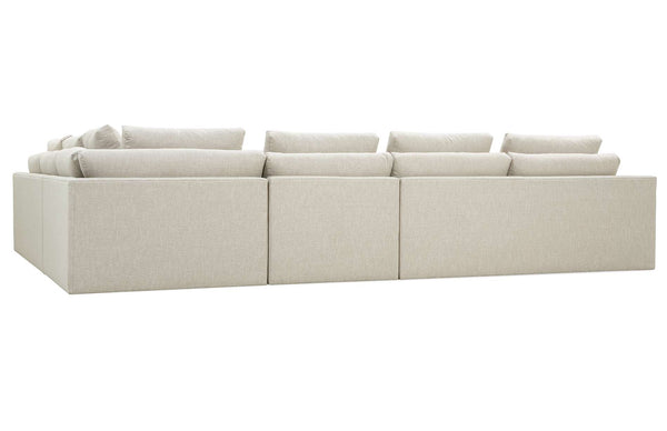 Elena Modern Sectional With Seat Level Ottoman