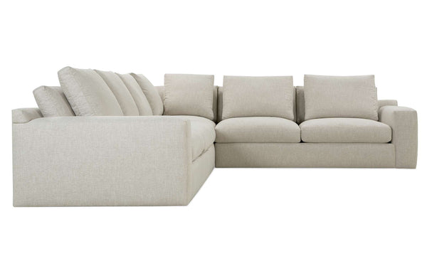 Elena Modern Sectional With Seat Level Ottoman