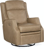 Image of Gabriel Hearthstone Leather "Quick Ship" Swivel/Glider Small Scale Recliner