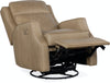 Image of Gabriel Hearthstone Leather "Quick Ship" Swivel/Glider Small Scale Recliner