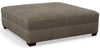 Image of Gaines STORAGE 36", 40", 44", Or 48" Inch Square Leather Ottoman (4 Sizes Available)