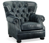 Gleason Large Tufted Leather Club Chair