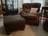 Image of Hadley Button Tufted Chesterfield Leather Club Chair