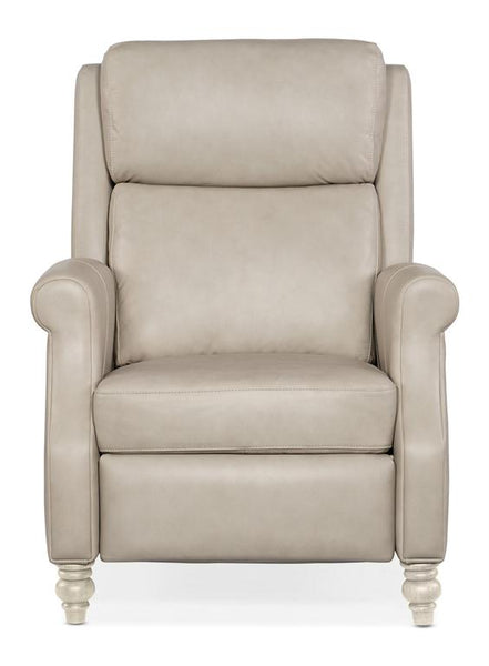 Harvey Dove Leather Dual Power "Quick Ship" Transitional Recliner