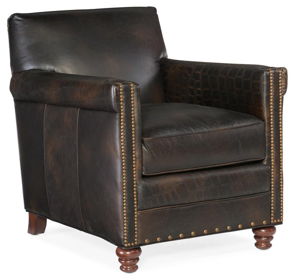 Herbert Old Saddle Brown Fudge Quick Ship Tight Back Square Leather