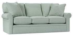 Kyle 84 Inch Queen Size Convertible Sleeper Sofa with Rolled Arms
