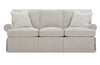 Image of Laura 84 Inch Slipcovered Sofa