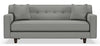 Image of Margo I 80 Inch Mid Century Modern Sleeper Sofa With Single Bench Seat