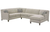 Image of Mariana "Designer Style" Tight Back Fabric Sectional w/ Nailhead Trim