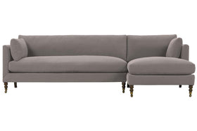 Marjorie Two Piece Pillow Back Sectional With Chaise (Version 1 As Configured)