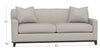 Image of Vance 80 Inch Fabric Upholstered Studio Sofa