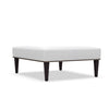 Image of Wayland 42 Inch Long Fabric Ottoman Coffee Table With Accent Nails