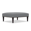 Image of Wayland 42 Inch Long Fabric Ottoman Coffee Table With Accent Nails