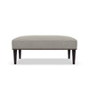 Image of Wayland 42 Inch Long Fabric Ottoman Coffee Table With Accent Nails