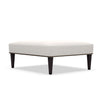 Image of Wayland 42 Inch Long Fabric Ottoman Coffee Table With Accent Nails