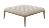 Image of Yvonne "Quick Ship" 40 Inch Square Tufted Top Ottoman- IN STOCK