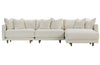 Image of Zuri Modern Sectional With Seat Level Ottoman
