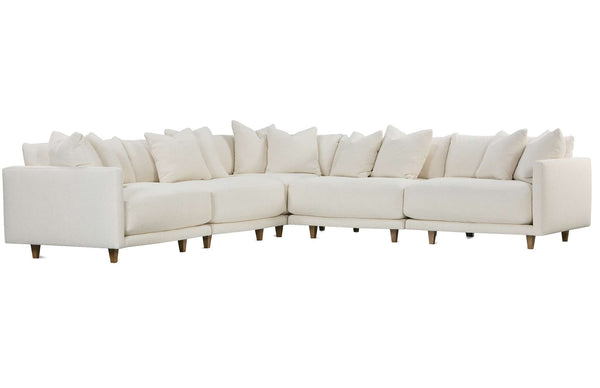 Zuri Modern Sectional With Seat Level Ottoman