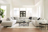 Image of Zuri "Designer Style" Modern Sectional With Seat Level Ottoman