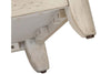 Image of Aberdeen Distressed White Door Chair Side Table With Chesnut Top And Charging Station - Club Furniture