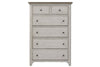 Image of Aberdeen Queen Or King Antique White Panel Bed "Create Your Own Bedroom" Collection - Club Furniture