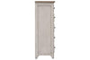 Image of Aberdeen Queen Or King Antique White Panel Bed "Create Your Own Bedroom" Collection - Club Furniture