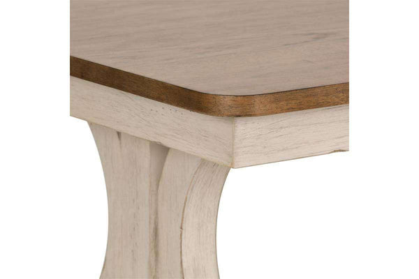Aberdeen Distressed Antique White Coffee Table With Chestnut Top OUT OF STOCK 9/22 - Club Furniture