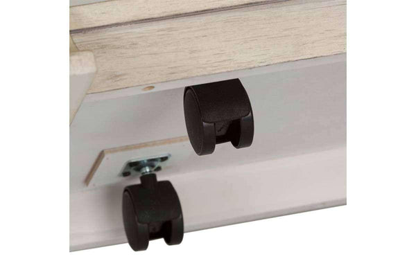 Aberdeen Distressed Antique White Coffee Table With Chestnut Top OUT OF STOCK 9/22 - Club Furniture