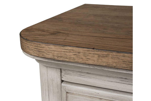 Aberdeen Queen Or King Antique White Low Poster Bed "Create Your Own Bedroom" Collection - Club Furniture