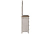 Image of Aberdeen Queen Or King Antique White Panel Bed "Create Your Own Bedroom" Collection - Club Furniture