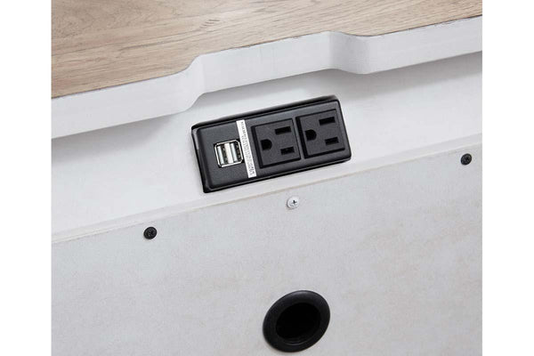 Aberdeen Queen Or King Antique White Low Poster Bed "Create Your Own Bedroom" Collection - Club Furniture