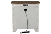 Image of Aberdeen Queen Or King Antique White Panel Bed "Create Your Own Bedroom" Collection - Club Furniture