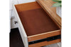 Image of Aberdeen Queen Or King Antique White Panel Bed "Create Your Own Bedroom" Collection - Club Furniture