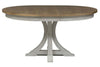 Image of Aberdeen 5 Piece Antique White Pedestal Table Dining Set With Splat Back Chairs - Club Furniture